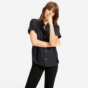 Everlane Light Square Black Shirt